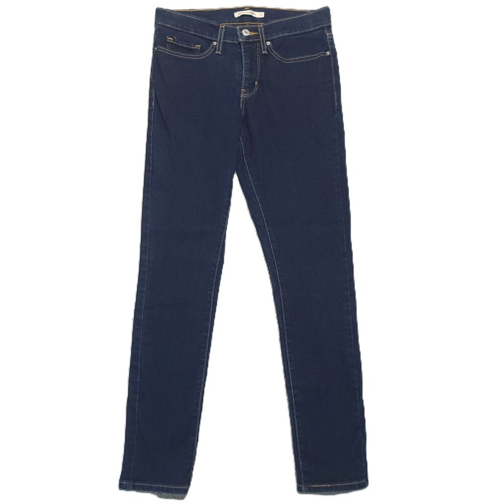 Levis 311 Shaping Skinny Jeans Womens Size 27 Mid Rise Blue Stretch Denim Pants